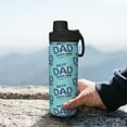 thumbnail image 7 of Cauagu Best Dad Ever Print 18oz Vacuum Insulated Stainless Steel Water Bottle,Coffee Travel Mug Spill Proof with Lid,Thermos Cup for Keep Hot/Ice Water Drinks, 7 of 7