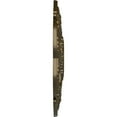 thumbnail image 4 of Ekena Millwork 18"OD x 3 1/2"ID x 1 1/2"P Rotherham Ceiling Medallion (Fits Canopies up to 3 1/2"), Hand-Painted Brass, 4 of 6