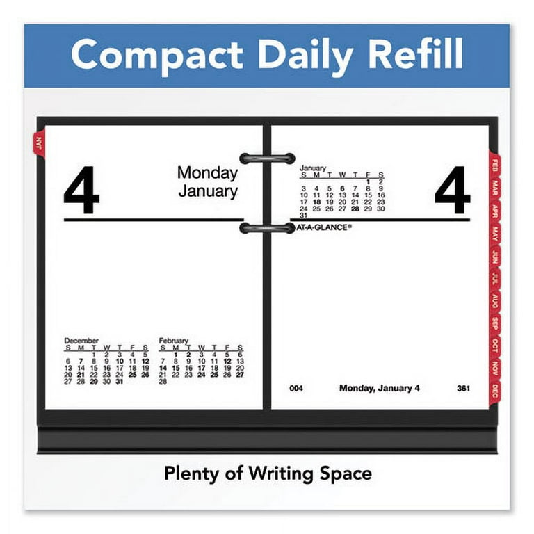 Compact Desk Calendar Refill, 3 x 3.75, White Sheets, 12-Month (Jan to Dec): 2024 Compact Desk Calendar Refill, 3 x 3.75, White Sheets, 12-Month (Jan to Dec): 2024