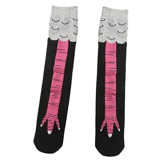 1 Par de Calcetines de Pierna de Pollo Fernando Accesorio de Disfraz para Adultos 55cm