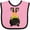 Pink and Black, variant on Inktastic Halloween, Witch Cauldron, Witch Legs, Potion Boys or Girls Baby Bib
