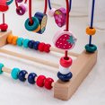 thumbnail image 2 of Wooden Bead Maze Roller Coaster Educational Circle Toy Coordination Ability Practicing Fine Carving For Toddlers ANGGREK Otros, 2 of 5