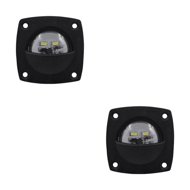 Sidaley Wall-mounted Lamp Base Upgraded Fittings LED Socket Supplies Hard Lights Device Shell Courtesy Lighting Boat Saving Light Space Luz blanca/negra 2piezas Sidaley CBP445960