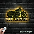 thumbnail image 3 of Craftnamesign Custom Motocross Metal Sign LED Light, Motorcycle Wall Sign, Motorcycle Decor, 3 of 5