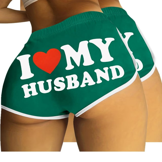 FNFYFH Clearance Womens Exercise Loose Fit Solid Color Summer Training Shorts Stretchy Sport Shorts,Green