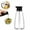Black, variant on QZS Small Glass Soy Sauce Bottle,9.6oz Leak-Proof Vinegar Dispenser for Cooking,Suitable for Kitchen,Cooking,Barbecue Usage