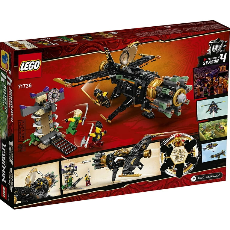 LEGO NINJAGO Legacy Boulder Blaster 71736 Airplane Toy Set with