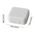 thumbnail image 3 of Portable Pill Organizer Box | Food Grade PP Plastic | Seven-Day or Three-Meal Weekly Medicine Storage | Leakproof Buckle Seal | 7.8x7.8x3.5cm | Travel Medicine Case | Compact Compartment Design, 3 of 7
