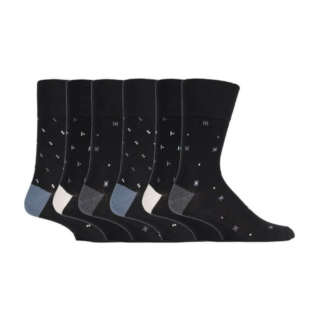 Gentle Grip - 6 Pairs Mens Gentle Grip Non Elastic Socks