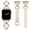 Starlight/Rose Gold, variant on TOYOUTHS Leather Band Compatible with Apple Watch Bands Women 41/40/38/42/44/45/46/49mm, Dressy Fancy Slim Thin Strap with Designer D-Shape Buckle for iWatch Series 10 9 Ultra SE 8 7 6 5 4 3 2 1