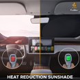 thumbnail image 3 of GFDYREE Car Windshield Sunshade for Tesla Model S Durable 240T Polyester Material Sun Visor with Storage Pouch Car Shade for Front Windshield with 99% Automotive Interior Sun Protection, 3 of 7