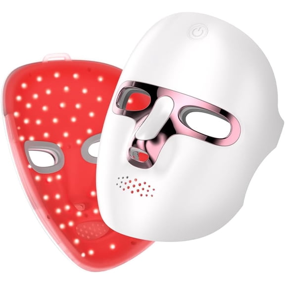 Morfone Wireless LED Face Mask with 7 Color, Portable Cordless Skin Care Device for Home Use