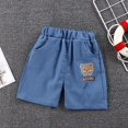 thumbnail image 1 of Newborn Baby Denim Shorts for Boy Casual Solid Baby Kids Shorts Pants Boys Shorts Summer Shorts Thin Baby Boy Clothes43m to 12M 80 He Qiyong unisex, 1 of 1