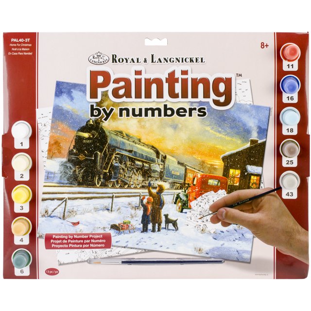 Royal & Langnickel(R) Paint By Number Kit 15.375"X11.25"-Home For Christmas - PAL-40