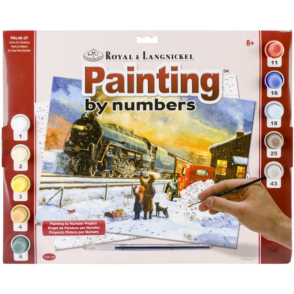 Paint By Number Kit 15.375"X11.25" Home For Christmas