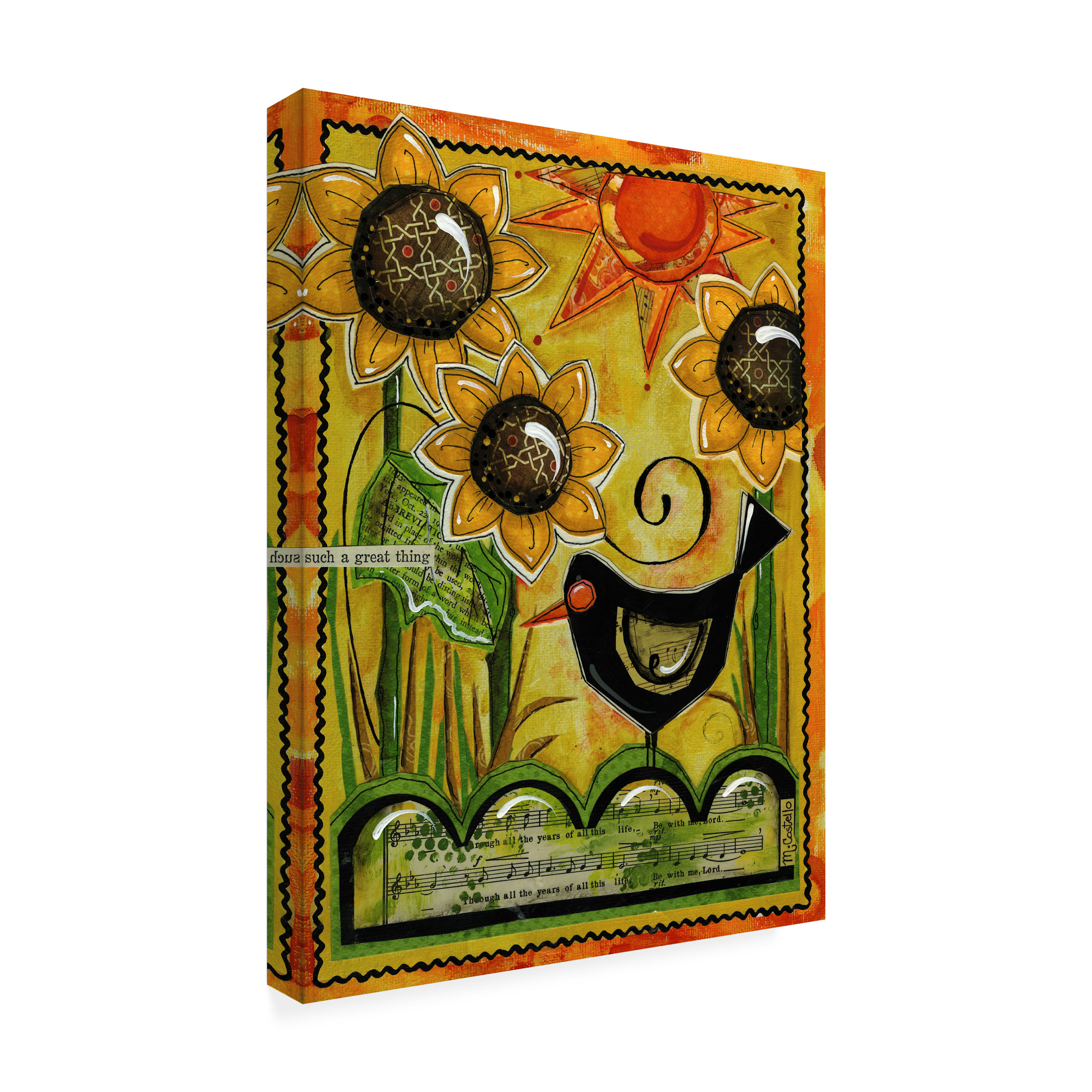 Trademark Fine Art 'Sunshine And Sunflowers' Canvas Art by Maureen Lisa Costello