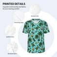 thumbnail image 3 of KLL Pineapple Sea Turtle for Men's Baseball Shirts,Short Sleeve Casual Shirts Button Down Shirt for Men Beach Summer Wedding Shirt-4X-Large, 3 of 7
