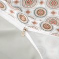 thumbnail image 4 of jejeloiu Earthy Mandala Duvet Cover Queen For Men Women,Boho Print Queen Bedding,Red Blue Beige,Light Gray Reversible,3pcs,1 Duvet Cover and 2 Pillowcases, 4 of 6