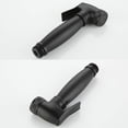 thumbnail image 5 of Bidet Sprayer with Cold and Hot Water Brass Black Portable Cloth Diaper Washer Shower Sprayer Set Wall Mounted Bathroom Shower Bidet Tap for Personal Hygiene, Floor Cleaning, 5 of 8