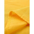 thumbnail image 2 of Frontwalk Women T Shirt Solid Color Summer Tops 3/4 Sleeve T-shirt Ladies Loose Tunic Blouse Crew Neck Pullover Yellow 4XL, 2 of 5