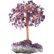 thumbnail image 3 of Árbol de cristal natural de cuarzo rosa, aguamarina y amatista con base de cristal de racimo de amatista, figuras de árbol de dinero, decoración de escritorio Feng Shui, decoración de altar de mesa, 3 of 4