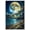 Unframe-style, variant on Fantasy Moon Ocean Canvas Wall Art Posters Dreamy Gold Starry Sky Beach Landscape Pictures Modern Art Prints Artwork for Living Room Bedroom Home Office Decor