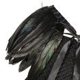 thumbnail image 5 of Vestido negro de maléfica para niños, disfraz de Halloween gótico de bruja oscura, vestido de tutú con capa de plumas, disfraz de hada de la Reina Malvada, 5 of 5