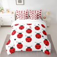 thumbnail image 2 of Castle Fairy Cute Ladybird Bedding Comforter Set,Love Heart King Bedding Sets, 2 of 8