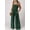 Green, variant on Smocked Square Neck Wide Leg Jumpsuit with Pockets