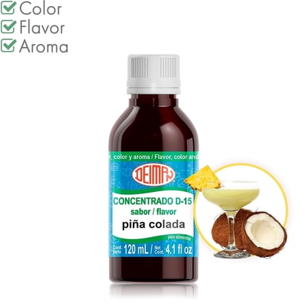 Artificial Food Flavoring - Concentrate Pina Colada D-15 - Size:120ml