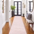 thumbnail image 1 of Alfombra Runner Art&Tuft 61 x 183 cm, antideslizante, lavable, rosa claro, 1 of 9