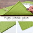 thumbnail image 4 of Thanksgiving Orange Cloth Placemats Set of 6 - Easy to Clean Linen Style Fabric Table Placemats -Machine Washable & Heat Resistant Non-Slip Table Mats for Holiday Dining, 4 of 7