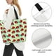 thumbnail image 3 of Fotbe Red Ladybugs And Leaf Bolsa Tote Estética de Lona con Estampado para Mujer - Bolsa Reutilizable de Hombro Casual para Vacaciones, Compras, Trabajo y Gimnasio, 3 of 8