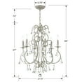 thumbnail image 6 of 5016-OS-CL-MWP Crystorama Lighting Ashton - Six Light Chandelier in Traditional and Contemporary Style - 21.5 Inches Wide by 27 Inches High-Hand Cut, 6 of 9