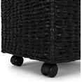 thumbnail image 4 of Seagrass Rolling File Cabinet - Home Filing Cabinet - Hanging File Organizer - Home and Office Wicker File Cabinet - Water Hyacinth Storage Basket for File Storage (Grey), 4 of 12