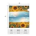 thumbnail image 4 of Naloa Sunlit Sunflower Field Mailbox Covers Magnetic Post Box Cover Post Letter Box Cover Garden Decor-25.5x21 in, 4 of 8
