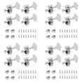 thumbnail image 1 of 4Pcs Guitar Tuning Pegs Electric Bass Guitar Gear Tuning Pegs Silver, 1 of 5