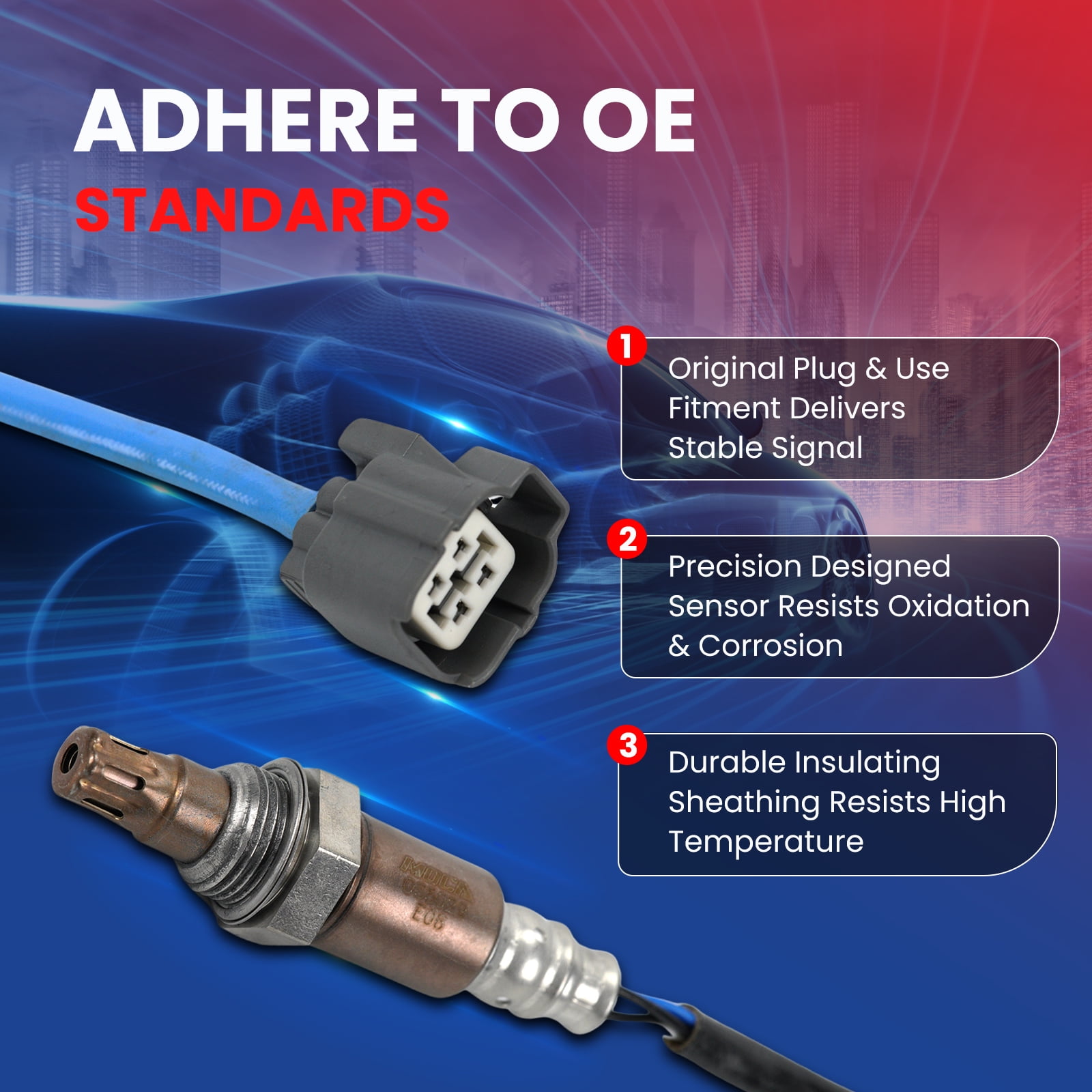 MOCA AUTOPARTS 234-9040 Upstream O2 Oxygen Sensor Fit for 2003-2007 Honda Accord 2.4L