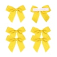 thumbnail image 1 of 12Pcs Mini Lazo de Grosgrain 2" Lazos de Flores Autoadhesivos Amarillo, 1 of 7