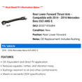 thumbnail image 2 of Rear Lower Forward Thrust Arm - Compatible with 2014 - 2016 Mercedes-Benz E63 AMG S 2015, 2 of 2