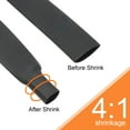 thumbnail image 3 of Uxcell 1/2"(12mm) Dia 12ft Heat Shrink Tubing 4:1 Dual Wall Adhesive Lined Marine Waterproof Shrink Tube Black, 3 of 6