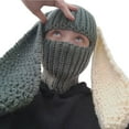 thumbnail image 3 of Winter Warm Knit Hoodwith Rabbit Ears for Adults Suitable for Seasonal Outdoor Activities and Everyday Comfort, 3 of 3