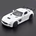 thumbnail image 3 of 1: 32 is suitable for Mercedes AMG SLS die-casting metal alloy models, car sound and light pull-back series children's toy gifts, 3 of 3