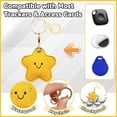 thumbnail image 2 of Leather Keychain for Airtag, Cute Protective Keychain Holder Compatible with Apple Air Tag,GPS Case Cover for Keys, 2 of 6