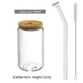 thumbnail image 4 of Taza de té de burbujas transparente, vasos para beber con tapa y , lata de cerveza, vaso reutilizable para beber, vasos para cóctel, 350ml BLESIY tazas de té de burbujas, 4 of 5
