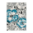 thumbnail image 2 of World Rug Gallery Modern Floral Design Blue 3'1" x 5' Area Rug, 2 of 8