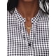 thumbnail image 5 of VESTIDO PLAID CUELLO EN V MANGA 3/4 A-LINE DE INSPIRE CHIC TALLA XL NEGRO BLANCO, 5 of 7
