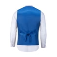 thumbnail image 4 of Boy's 3PCS 4 Button Formal Boy Suit Vest White Shirt and Die Royal blue 5Years, 4 of 5