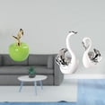 thumbnail image 2 of Estatua,Escultura de fruta artificial,estatua y artesanía,estatua de cisne,Figuras de cisne de cerámica modernas,Escultura de animales Decoración centro de mesa, 2 of 8