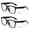 Black/Black, variant on 2 Pairs Kids Blue Light Blocking Glasses, Anti Eyestrain & UV Protection, Computer Gaming TV Phone Glasses for Boys Girls - Clear Lens Eye Glasses (Age 4-11)